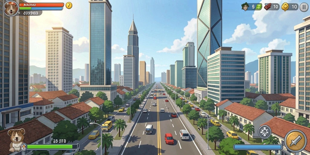 Grafis yang memukau membuat pengalaman bermain lebih menyenangkan.